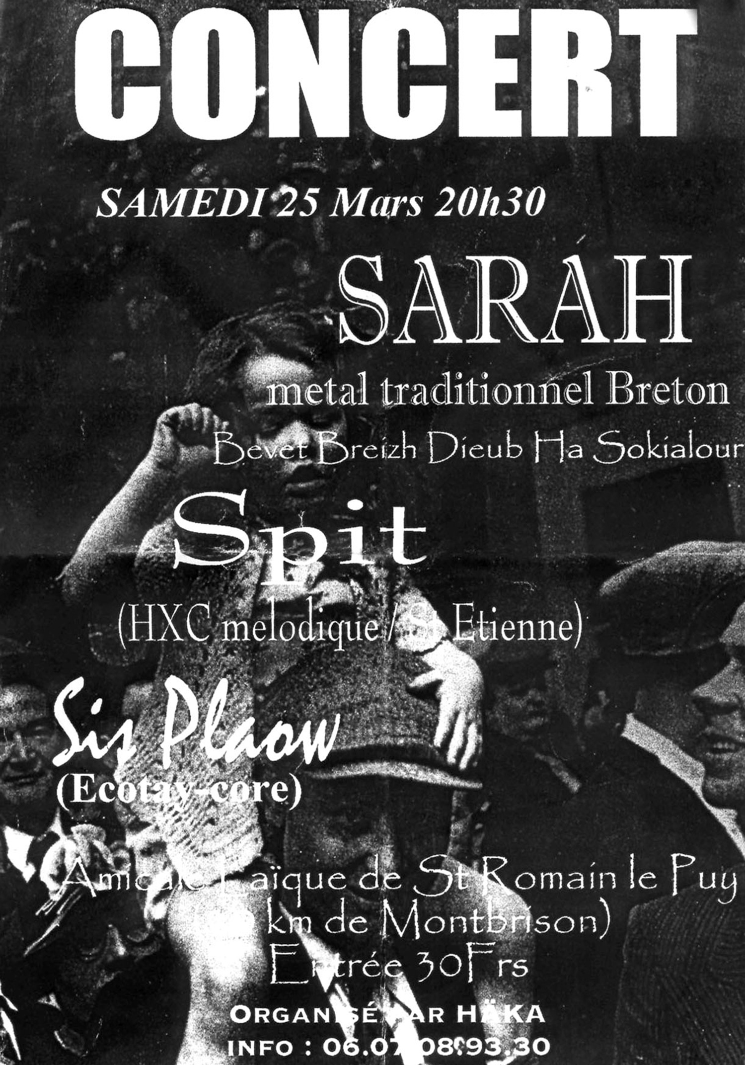 Sarah, Spit, Sis Plaow, concert, hxc, st-romain-le-puy, metal, gigs, event, show