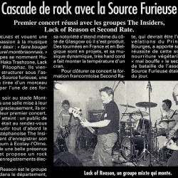 la tribune, le progres, presse, la source furieuse, moingt, lack of reason, the insinders, second rate, concert, 42600, montbrison