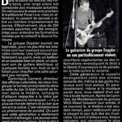 la tribune, le progres, presse, la source furieuse, concert, gigs, 42600, montbrison, whit weed, doppler, redbong, redbong, theatre, pénitents, 42